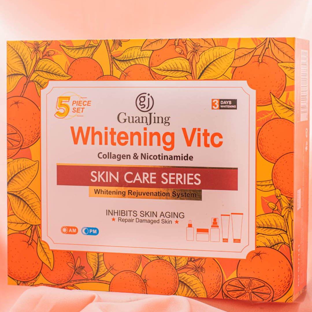 Kit De Lujo Facial Antiedad Ultra Hidratante de Vitamina C  Guanjing
